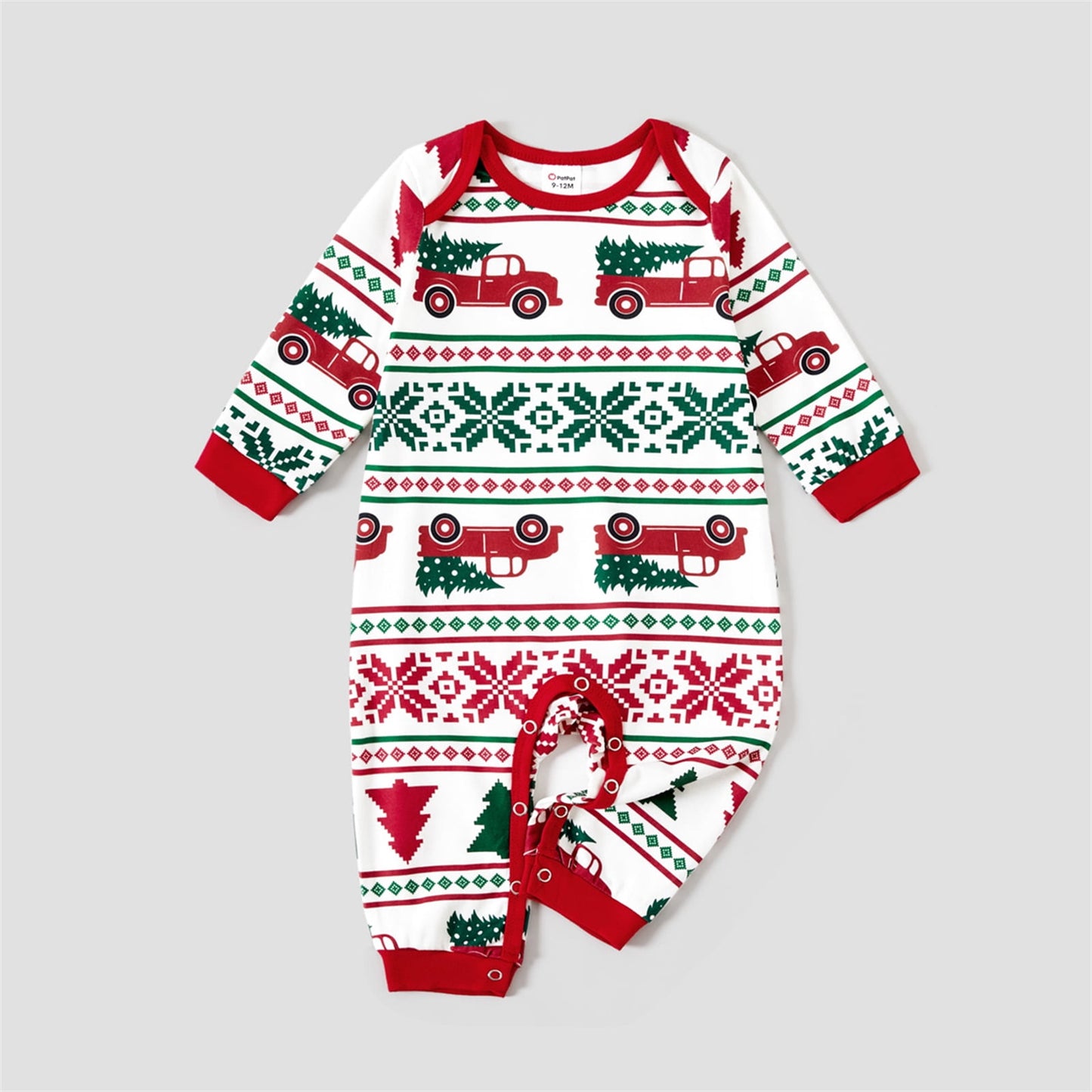 Christmas Pajamas Women Family Matching Santa and Snowflake