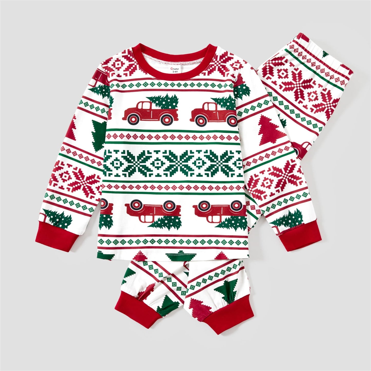 Christmas Pajamas Women Family Matching Santa and Snowflake