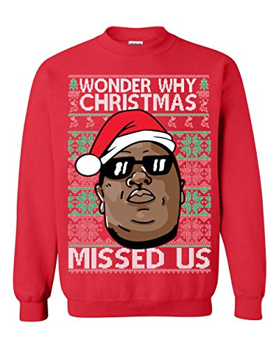 Ugly Christmas Sweater "Wonder Why Christmas Missed Us"