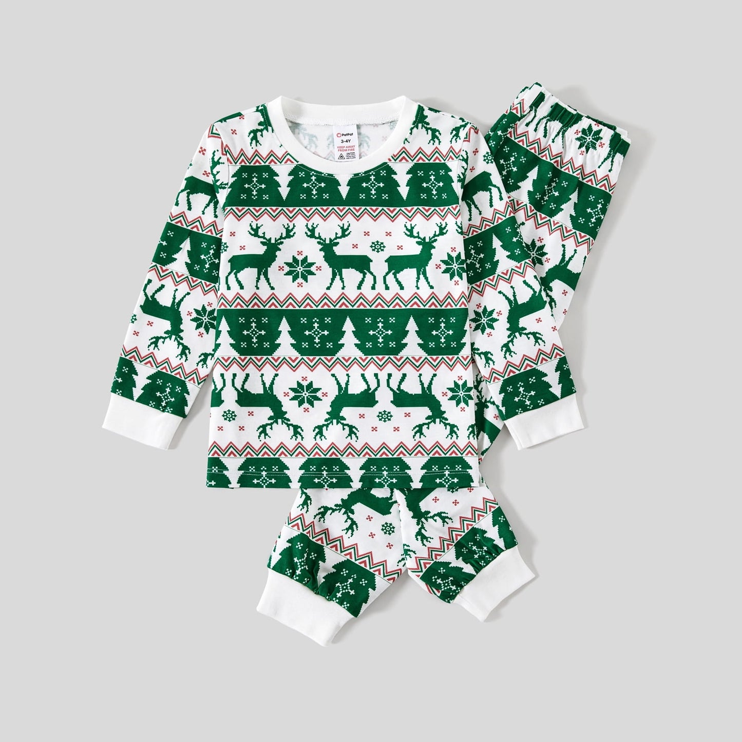 Christmas Pajamas Women Family Matching Santa and Snowflake