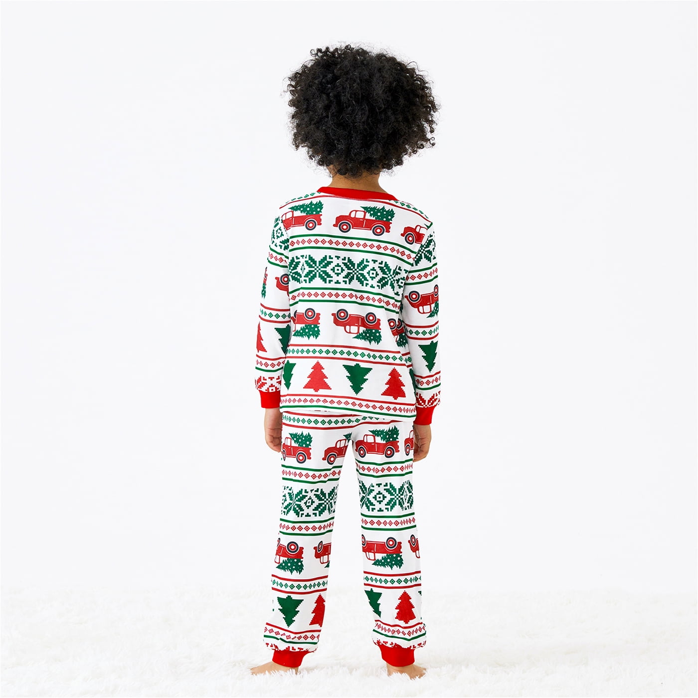 Christmas Pajamas Women Family Matching Santa and Snowflake