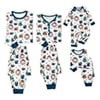 Christmas Pajamas Women Family Matching Santa and Snowflake