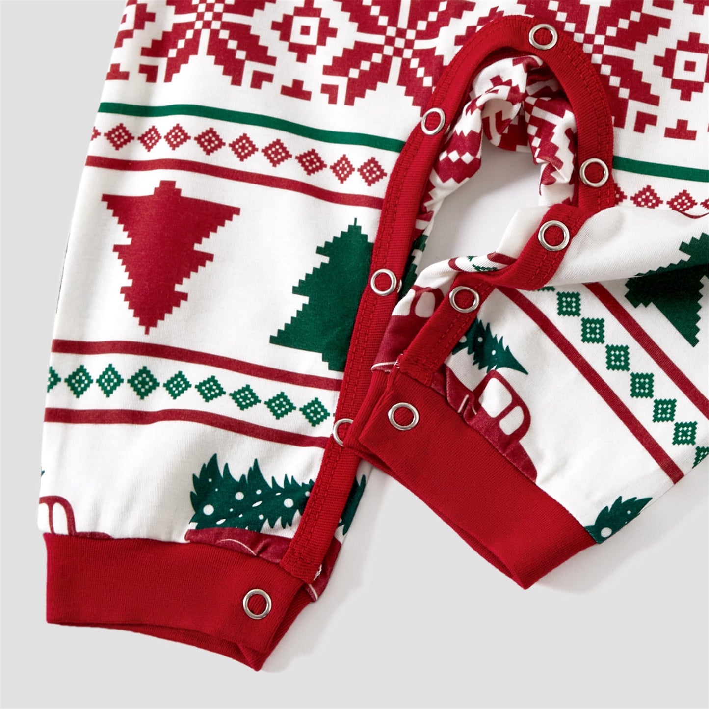 Christmas Pajamas Women Family Matching Santa and Snowflake