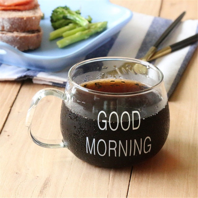 Good Morning Glass Mug